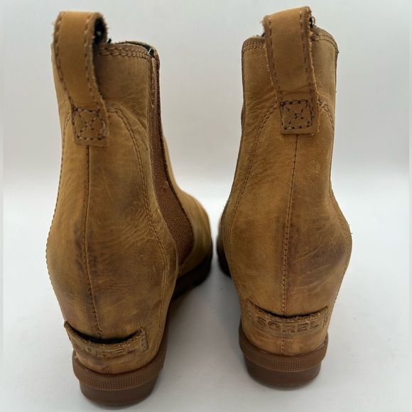 Sorel Joan of Arctic™ Wedge II Chelsea Wedge Platform Bootie Boot Camel brown - Picture 6 of 11
